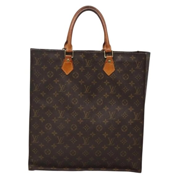 LOUIS VUITTON Monogram Sac Plat Hand Bag M51140 LV Auth 133706 - Picture 2 of 16